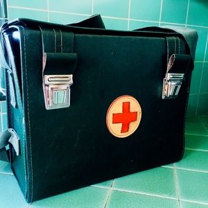 Forest Green Army Medical Bag